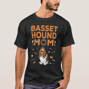 T-shirt Basset Hound Mom Funny Basset Hound Mother Owner D