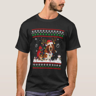 T-shirt Basset Hound Noël laid Sweater Funny Chien Amour