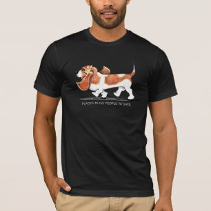 T-shirt Basset Hound occupé