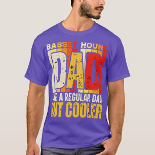 T-shirt basset hound Papa Comme un papa ordinaire mais un