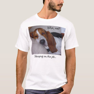 T-shirt Basset Hound somnolent