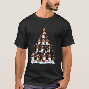 T-shirt Basset Hound Sweater Arbre de Noël Xmas Chiens de 