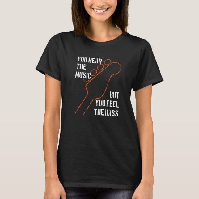 T-shirt Bassins comme il plus profond notes basse vous sen (Devant)