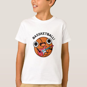 T-shirt Bassketball Funny Basketball Musique Pun