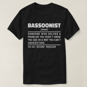 T-shirt Bassoonist Noun Définition Cool instrument de musi