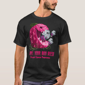 T-shirt Bast Cancer Awareness Boos Pumkin Save Your Boo
