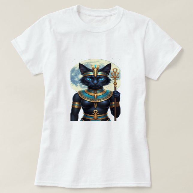 T-shirt Bastet – The Moonlit Guardian (Design devant)