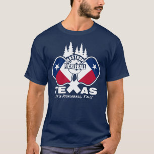 T-shirt Bastrop Pickleball, Texas (chemises noires)