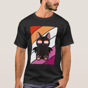 T-shirt Bat avec fierté Drapeau lesbien LGBTQ Fière Ally P