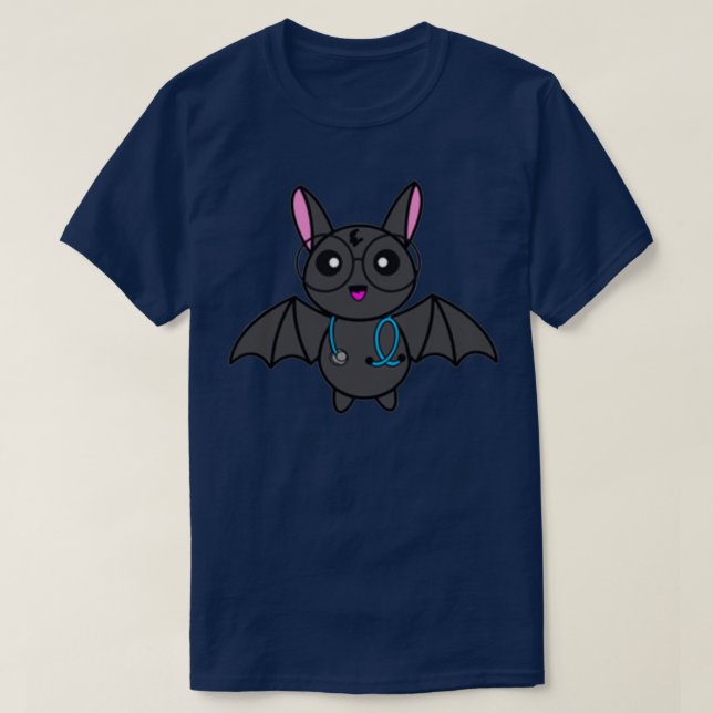 T-shirt Bat avec Stethoscope 1 (Design devant)