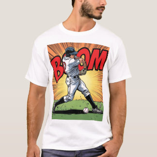 T-shirt Bat Ball Boom T20 Cricket Graphic Tee