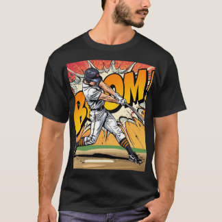 T-shirt Bat Ball Boom T20 Cricket Graphic Tee