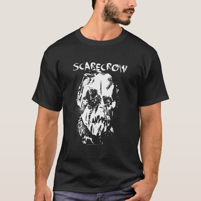 T-shirt Bat Begins Scarecrow Face (Devant)