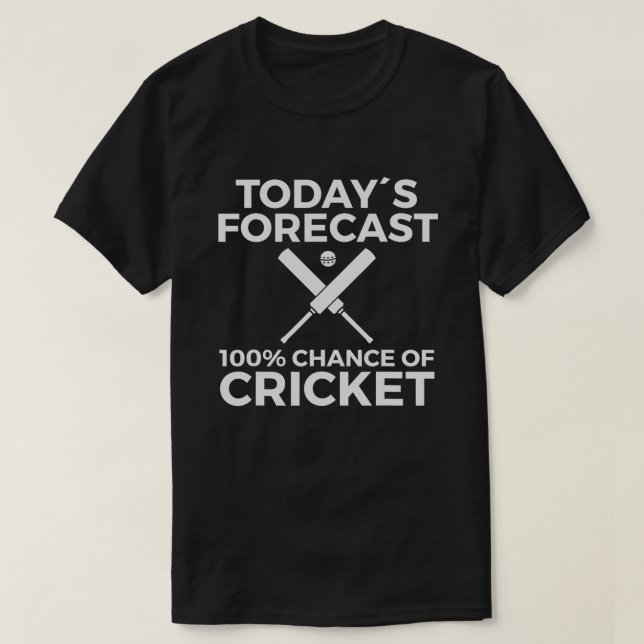 T-shirt Bat de cricket Bal de cricket Drapeau indien Inde (Design devant)