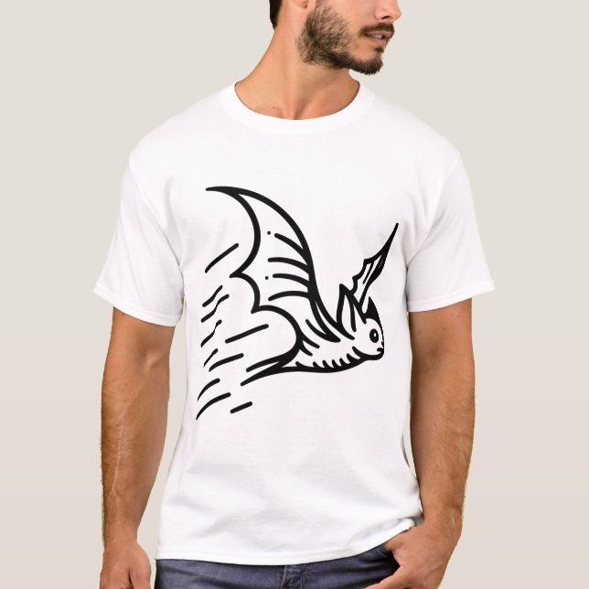 T-shirt bat fly (Devant)