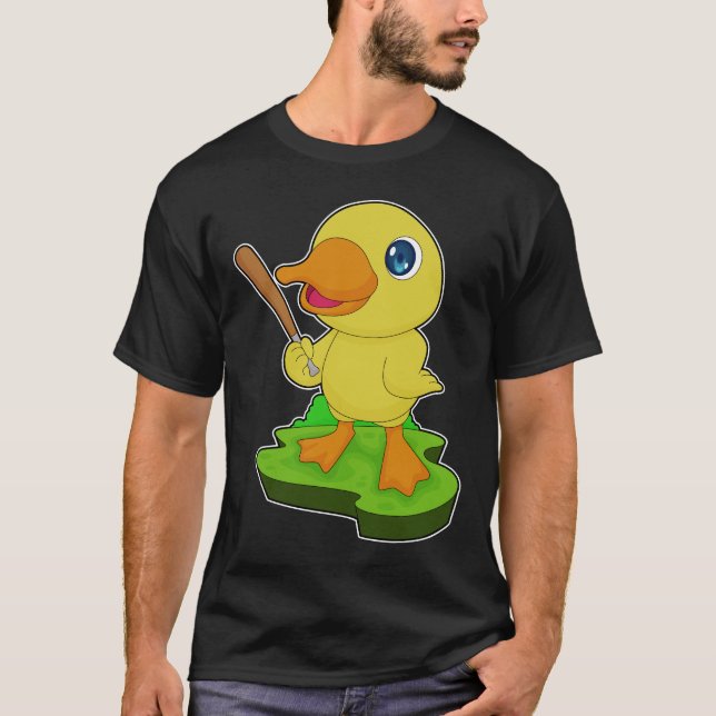 T-shirt Bataille de baseball de canard (Devant)