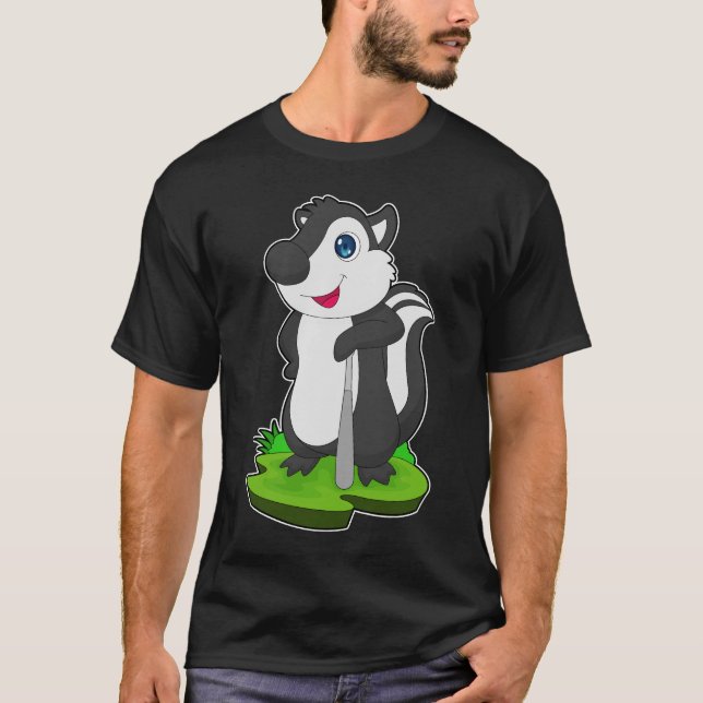 T-shirt Bataille de baseball de Skunk Baseball Sports (Devant)