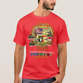 T-shirt Bataille de Bulge w Carte avec EUR SVC V1
