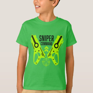 T-shirt Bataille de pistolets jouets pour enfants à Noël