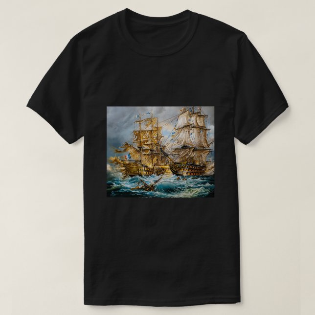 T-SHIRT BATAILLE DE TRAFALGAR (Design devant)