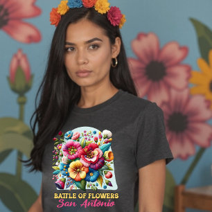 T-shirt Bataille des fleurs San Antonio Texas Fiesta Flora