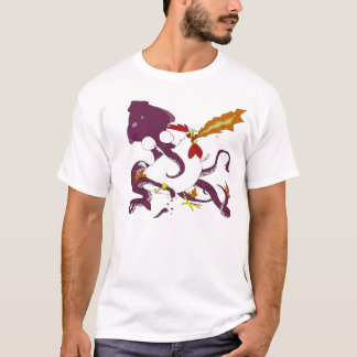 T-shirt bataille épique entre le le bien et le mal