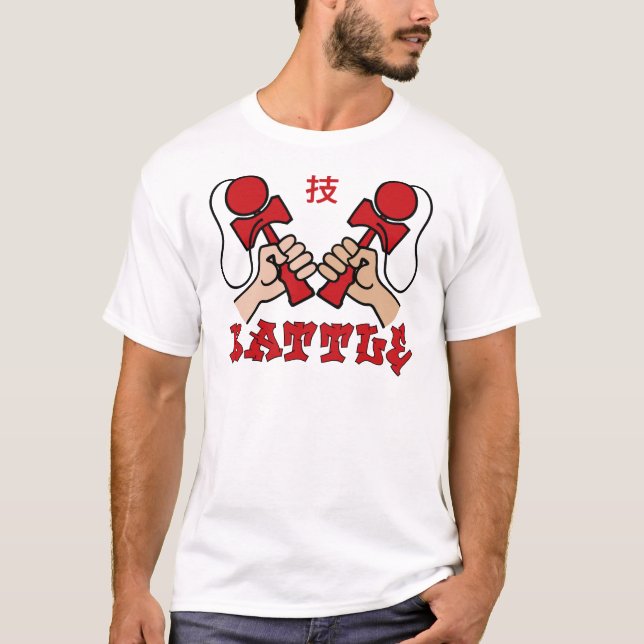 T-shirt Bataille, rouge (Devant)