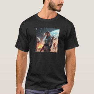 T-shirt Batailles de voyage spatial - Elsa Watten - Astrow