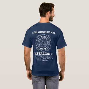 T-shirt Bataillon 3 du service d'incendie du comté de Los 