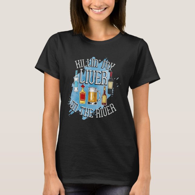 T-shirt Bateau À Bière C'Est Une Bonne Journée Pour Boire  (Devant)