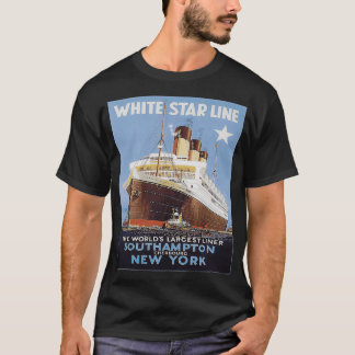 T-shirt Bateau à vapeur Vintage Ocean Liner Retro Voile