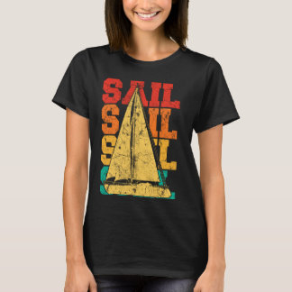 T-shirt Bateau à voile Capitaine Voilier Vintage Bateau à 