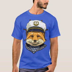 T-shirt Bateau à voile Fox Capitaine Faune Forêt Fox