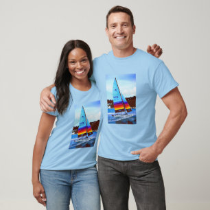 T-shirt Bateau à voile Hobie à Jersey