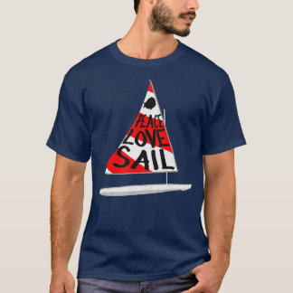T-shirt Bateau à voile Sunfish Bateau à voile Rouge Blanc