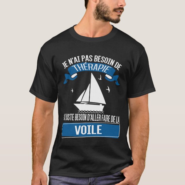 T-shirt Bateau à voile - voilier (Devant)