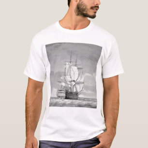 T-shirt Bateau anglais de Ligne-de-Bataille, XVIIIème
