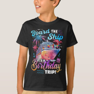 T-shirt Bateau C'est un anniversaire Voyage croisière Vaca
