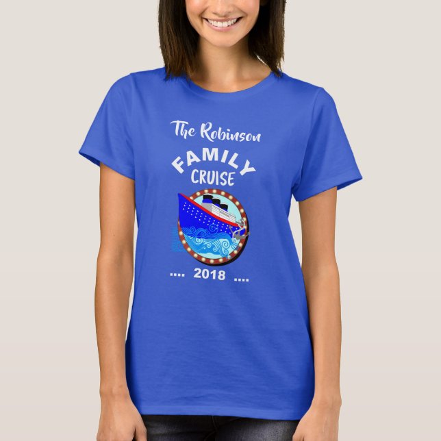 T-shirt Bateau de croisière de croisière en famille Person (Devant)