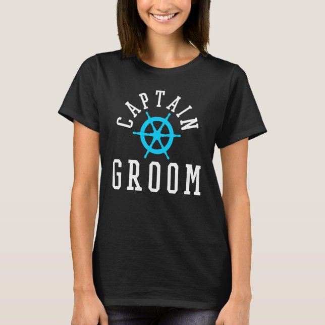 T-shirt Bateau de croisière Mariage nautique Groom Yacht (Devant)