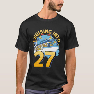 T-shirt Bateau de croisière naviguant dans la croisière 27