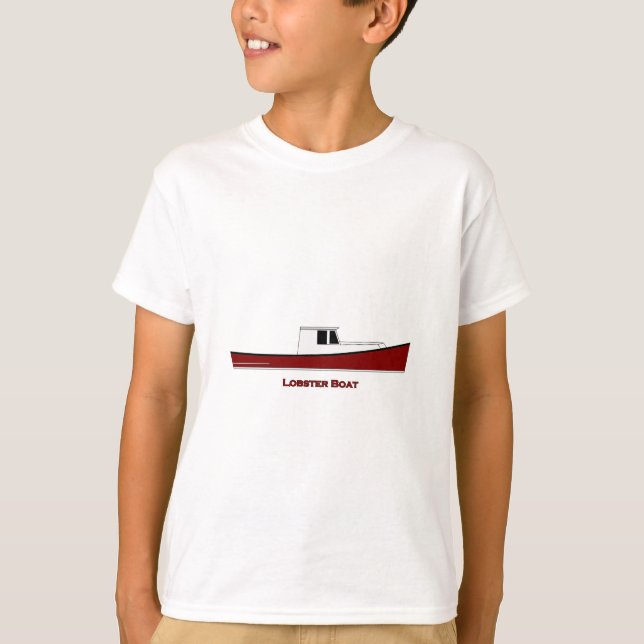 T-shirt Bateau de homard du Maine (Devant)