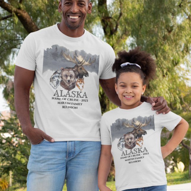 T-shirt Bateau de l'Alaska Animaux de croisière (Créateur téléchargé)