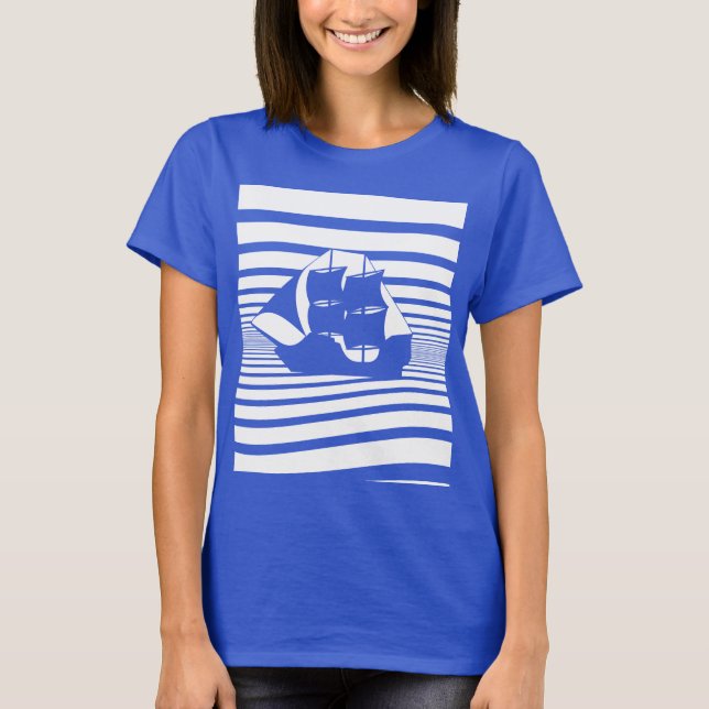 T-shirt Bateau de navigation (Devant)