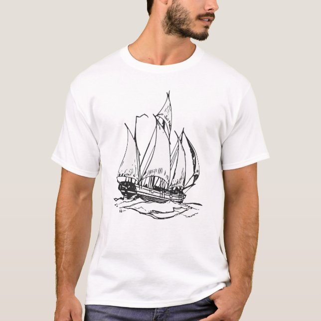 T-shirt Bateau de navigation (Devant)