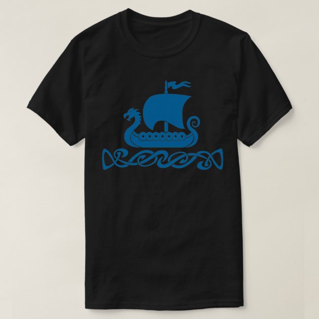 T-shirt Bateau Dragon Bleu (Design devant)