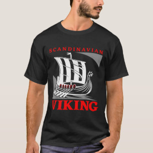 T-shirt Bateau dragon de navire viking scandinave Drakkar 