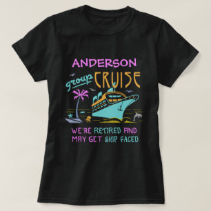 T-shirt Bateau drôle retiré de croisière de groupe fait