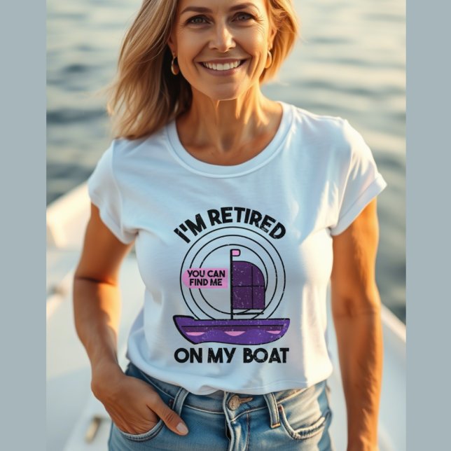 T-shirt Bateau Drôle Retraite (Créateur téléchargé)
