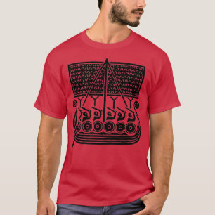 T-shirt Bateau Inspiré par Viking Raid Runestone